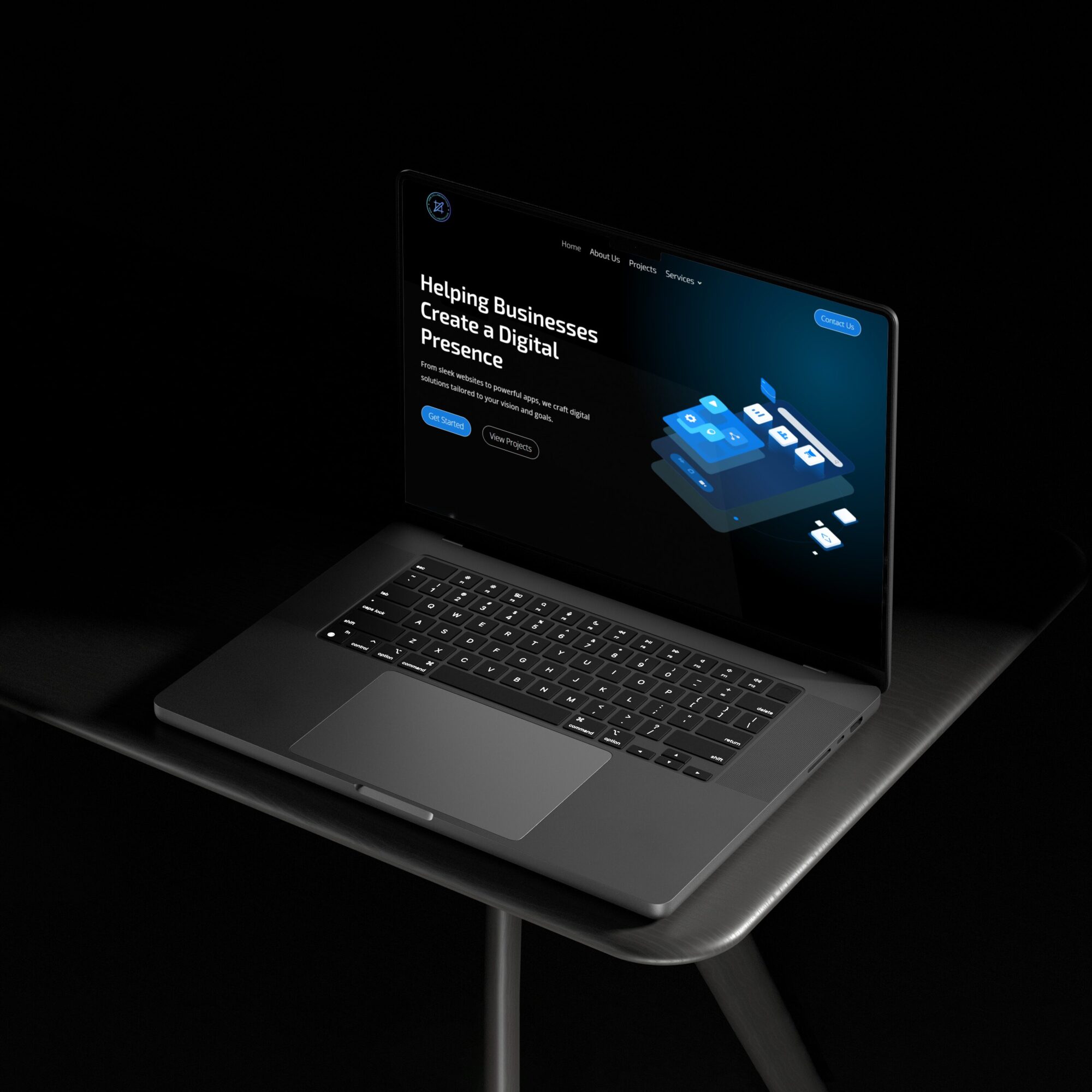 HomePageLaptopMockup Web Collaborations website
